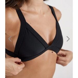 Triangl Swimwear Black Bikini Top